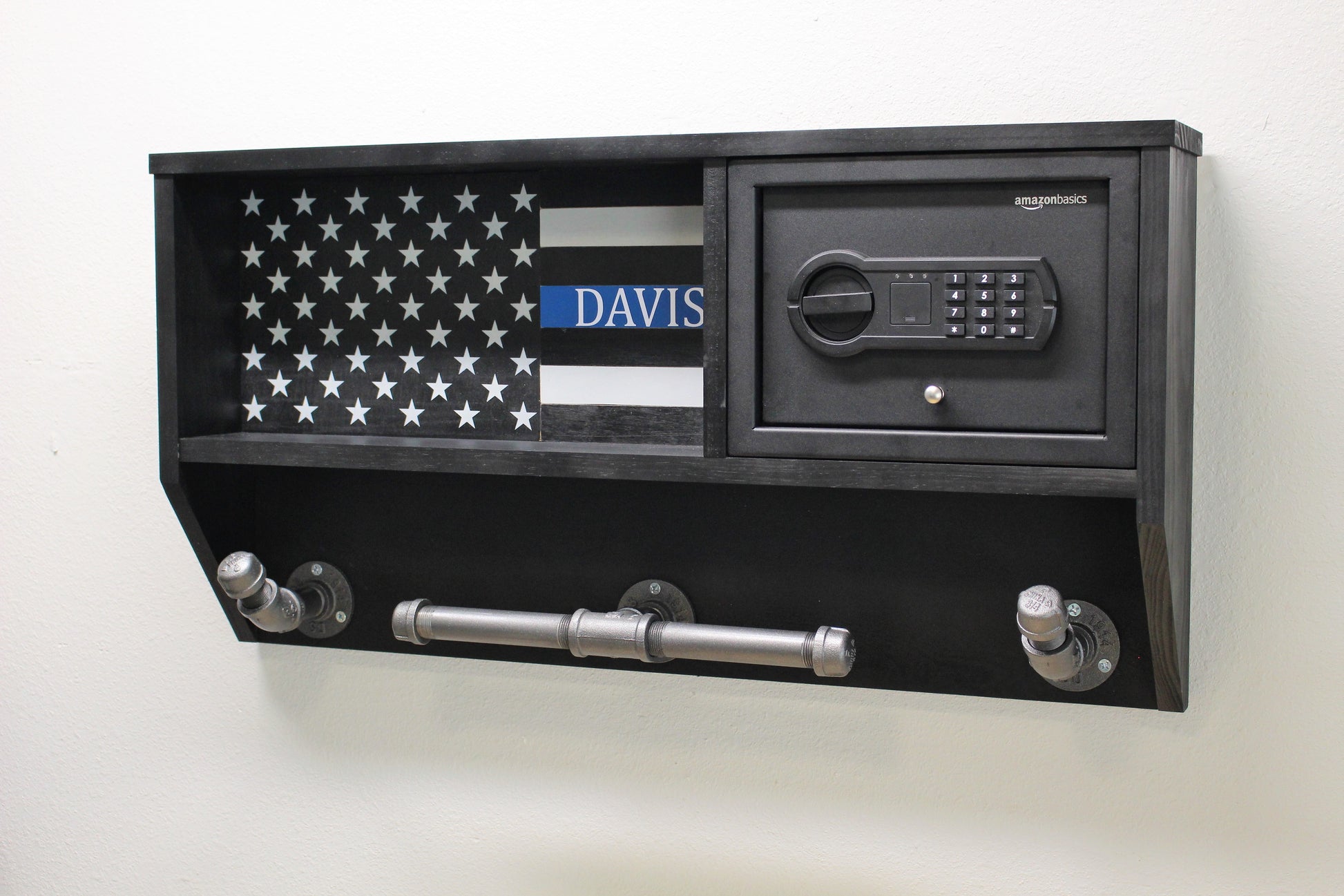 blue line gear Police Duty Gear Rack - Vest Holder - Thin Blue Line Warrior Rack