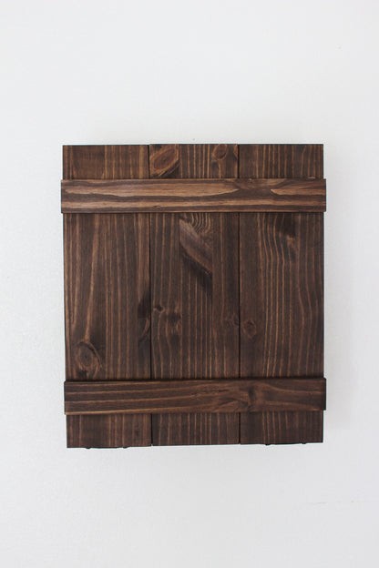 Mini Barn Door Wooden Murphy Bar Liquor Cabinet