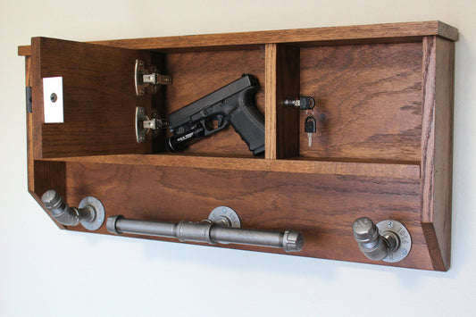 Wall Mounted Police Duty Gear Rack Double Belt Holder Variant